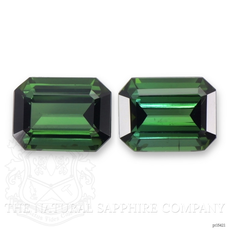 2.92 Ct.Tw. Green Tourmaline Pair from Brazil