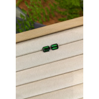 2.92 Ct.Tw.Total Carat Weight Green Tourmaline Pair from Brazil Life Style