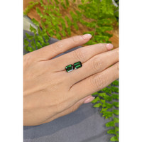 2.92&nbsp;Ct.Tw.Total Carat Weight Green Tourmaline Pair from Brazil Life Style