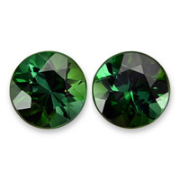 1.78 Ct.Tw.Total Carat Weight Green Tourmaline Pair from Brazil Video