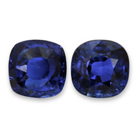3.96&nbsp;Ct.Tw.Total Carat Weight Blue Sapphire Pair from Ceylon (Sri Lanka) Video