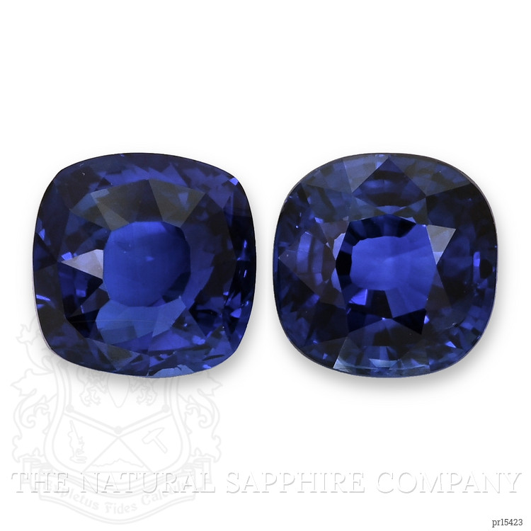 3.96 Ct.Tw. Blue Sapphire Pair from Ceylon (Sri Lanka)