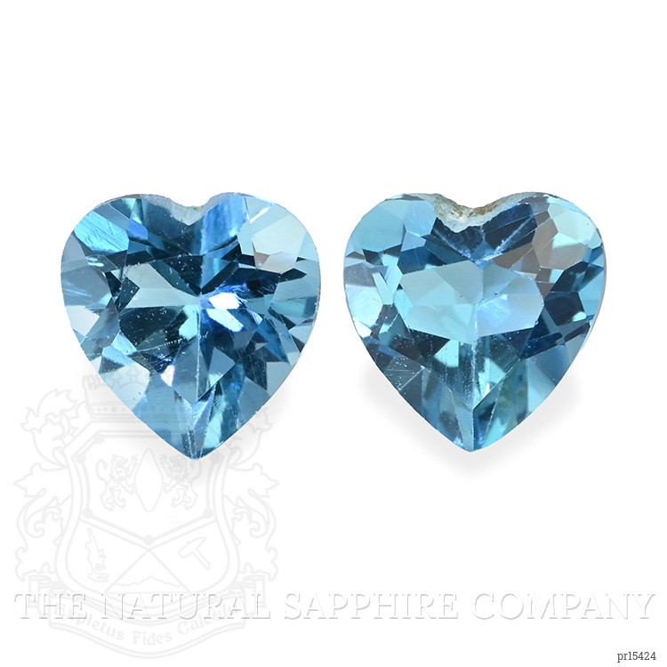 1.11 Ct.Tw. Swiss Blue Topaz Pair from Ceylon (Sri Lanka)