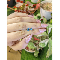 1.11&nbsp;Ct.Tw.Total Carat Weight Swiss Blue Topaz Pair from Ceylon (Sri Lanka) Life Style