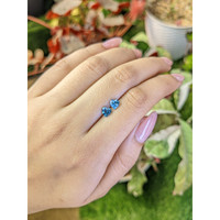 1.11&nbsp;Ct.Tw.Total Carat Weight Swiss Blue Topaz Pair from Ceylon (Sri Lanka) Life Style