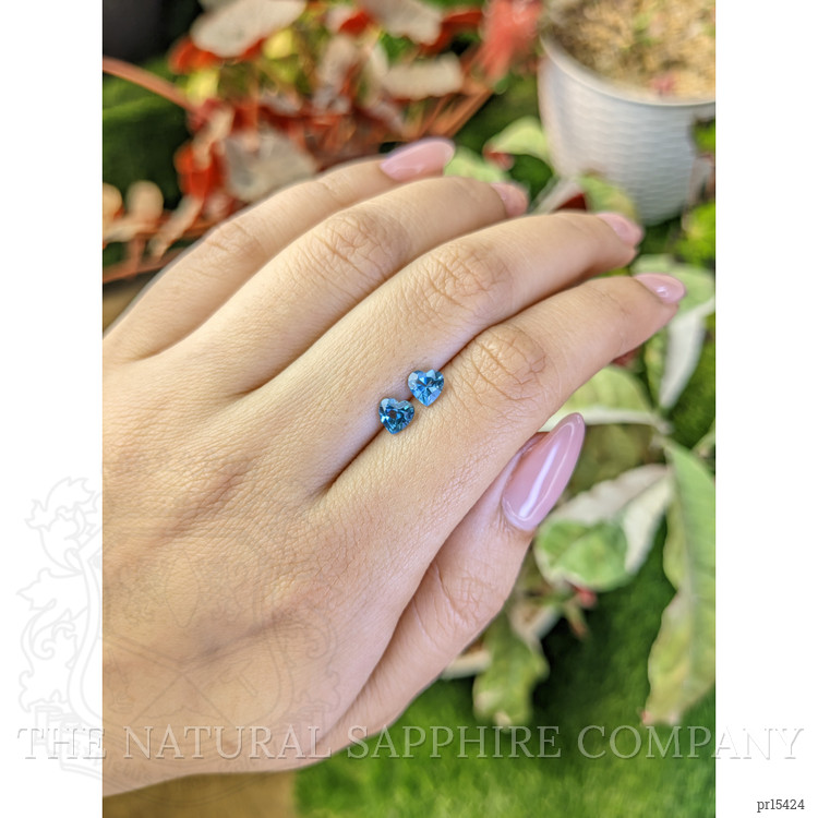 1.11 Ct.Tw. Swiss Blue Topaz Pair from Ceylon (Sri Lanka)