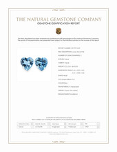 1.06 Ct.Tw.Total Carat Weight Blue Topaz Pair from Ceylon (Sri Lanka) Scan Report