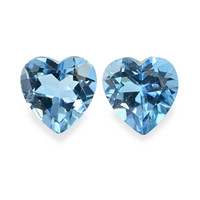 1.06 Ct.Tw. Heart Topaz Pair