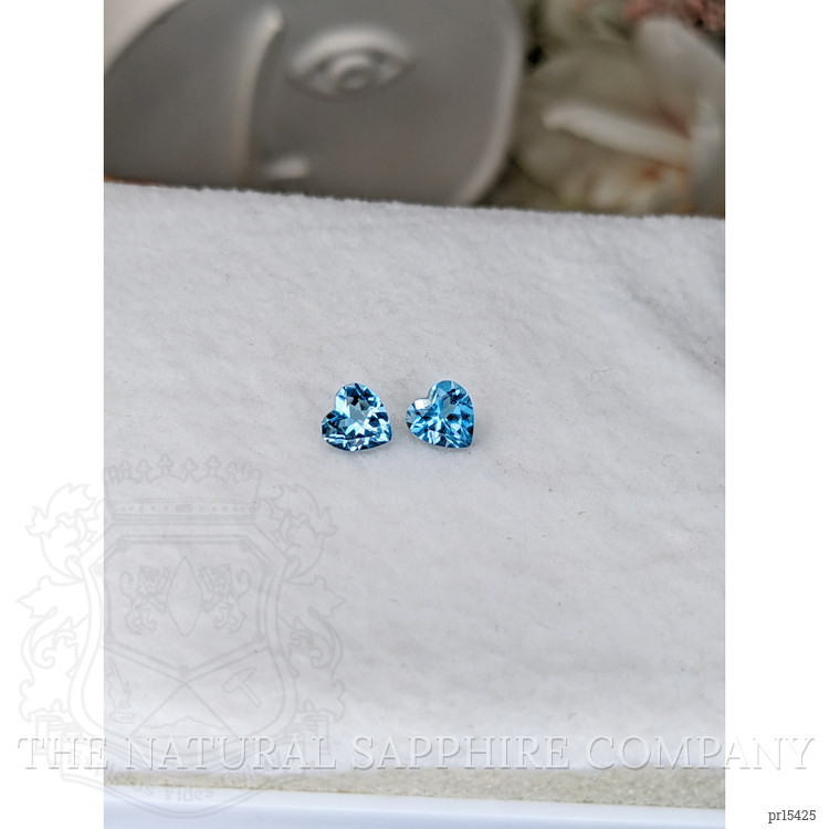 1.06 Ct.Tw. Blue Topaz Pair from Ceylon (Sri Lanka)