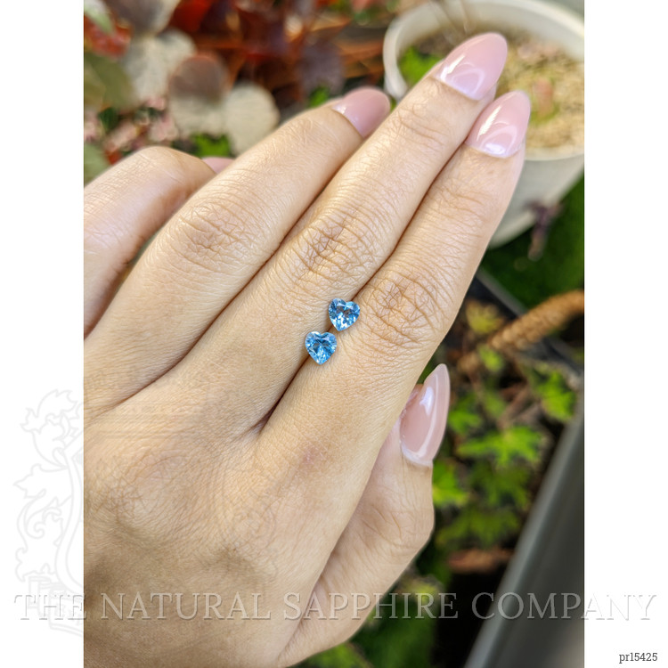 1.06 Ct.Tw. Blue Topaz Pair from Ceylon (Sri Lanka)