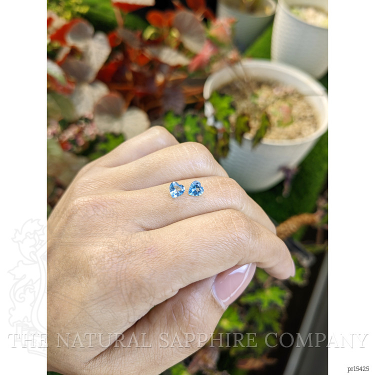 1.06 Ct.Tw. Blue Topaz Pair from Ceylon (Sri Lanka)