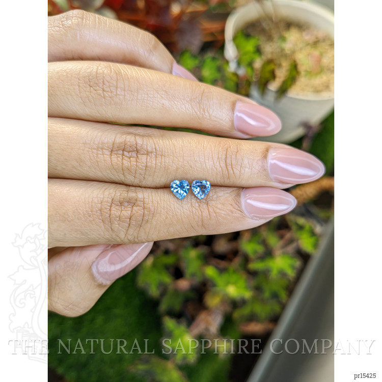 1.06 Ct.Tw. Blue Topaz Pair from Ceylon (Sri Lanka)