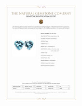 1.17&nbsp;Ct.Tw.Total Carat Weight Swiss Blue Topaz Pair from Ceylon (Sri Lanka) Scan Report