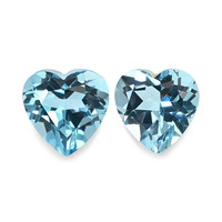 1.17 Ct.Tw. Heart Topaz Pair