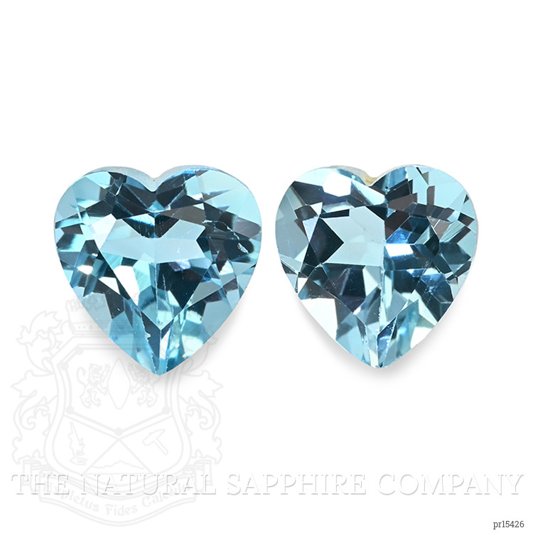 1.17 Ct.Tw. Swiss Blue Topaz Pair from Ceylon (Sri Lanka)