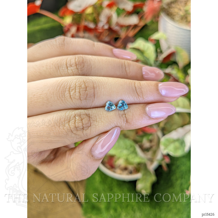1.17 Ct.Tw. Swiss Blue Topaz Pair from Ceylon (Sri Lanka)