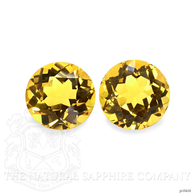 10.18 Ct.Tw. Yellow Citrine Pair from Brazil
