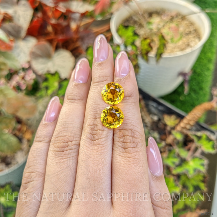 10.18 Ct.Tw. Yellow Citrine Pair from Brazil