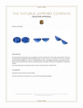 2.01&nbsp;Ct.Tw.Total Carat Weight Blue Sapphire Pair from Ceylon (Sri Lanka) Appraisal