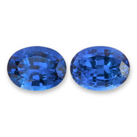 2.01&nbsp;Ct.Tw.Total Carat Weight Blue Sapphire Pair from Ceylon (Sri Lanka) Video