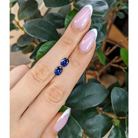 2.01&nbsp;Ct.Tw.Total Carat Weight Blue Sapphire Pair from Ceylon (Sri Lanka) Life Style
