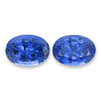 1.95&nbsp;Ct.Tw.Total Carat Weight Blue Sapphire Pair from Ceylon (Sri Lanka) Video
