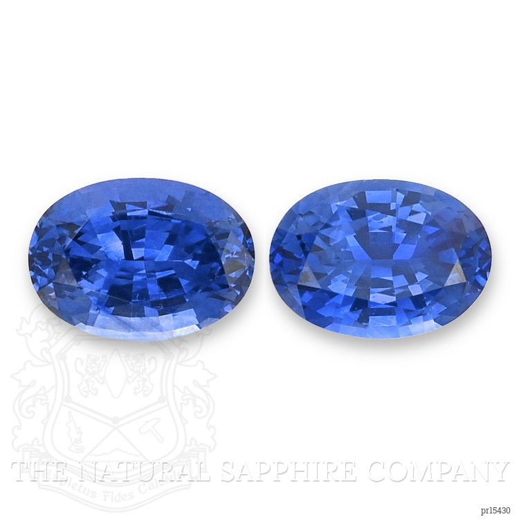 1.95 Ct.Tw. Blue Sapphire Pair from Ceylon (Sri Lanka)