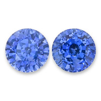 2.44&nbsp;Ct.Tw.Total Carat Weight Blue Sapphire Pair from Ceylon (Sri Lanka) Video