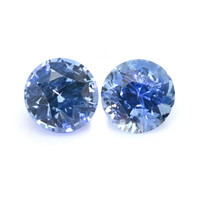0.53&nbsp;Ct.Tw.Total Carat Weight Blue Sapphire Pair from Ceylon (Sri Lanka) Video