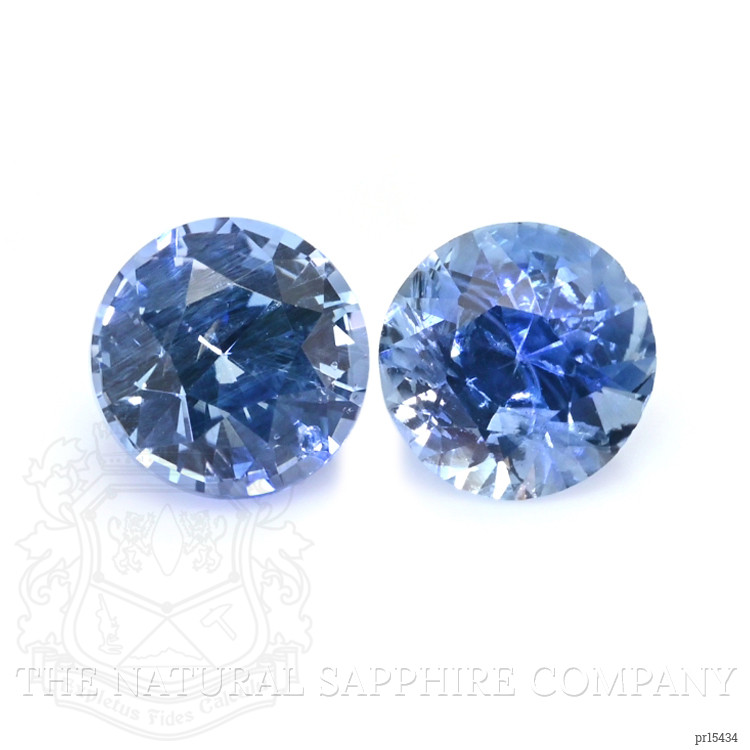 0.53 Ct.Tw. Blue Sapphire Pair from Ceylon (Sri Lanka)