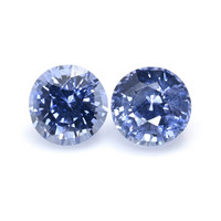 0.69&nbsp;Ct.Tw.Total Carat Weight Blue Sapphire Pair from Ceylon (Sri Lanka) Video