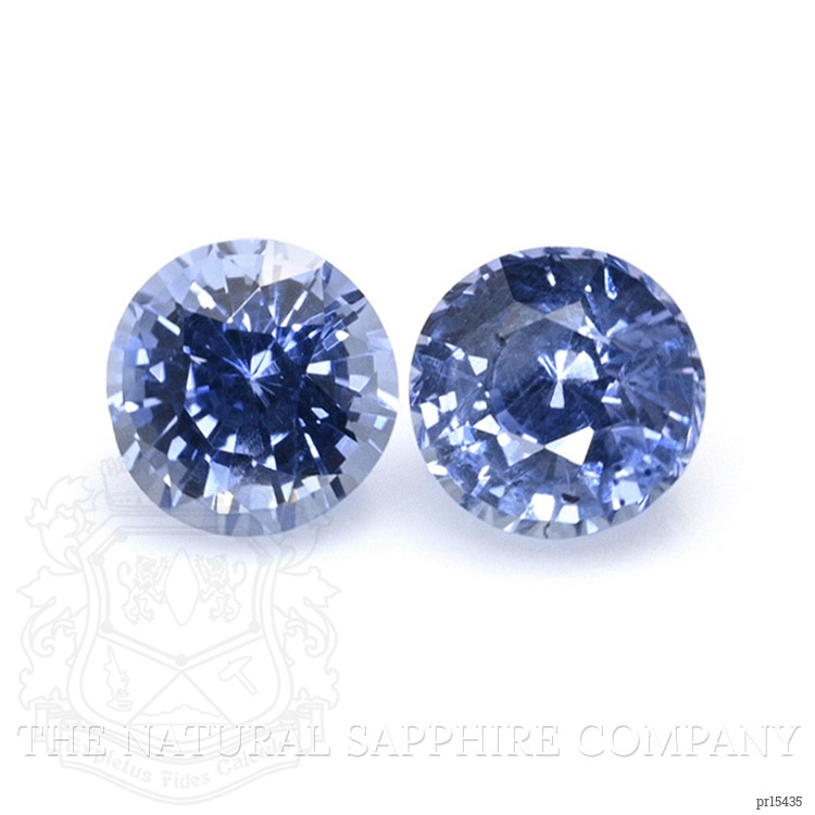 0.69 Ct.Tw. Blue Sapphire Pair from Ceylon (Sri Lanka)