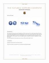 0.82&nbsp;Ct.Tw.Total Carat Weight Blue Sapphire Pair from Ceylon (Sri Lanka) Appraisal