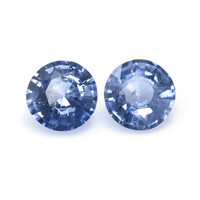 0.82&nbsp;Ct.Tw.Total Carat Weight Blue Sapphire Pair from Ceylon (Sri Lanka) Video