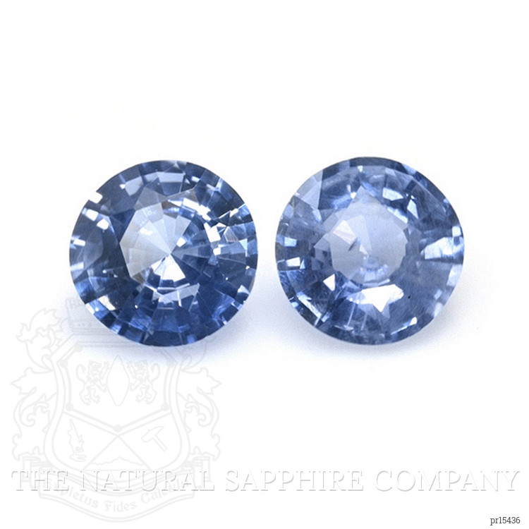 0.82 Ct.Tw. Blue Sapphire Pair from Ceylon (Sri Lanka)