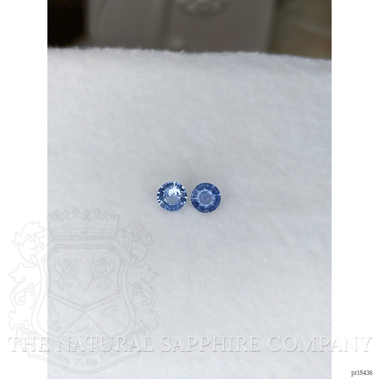 0.82 Ct.Tw. Blue Sapphire Pair from Ceylon (Sri Lanka)