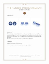 0.64&nbsp;Ct.Tw.Total Carat Weight Blue Sapphire Pair from Ceylon (Sri Lanka) Appraisal