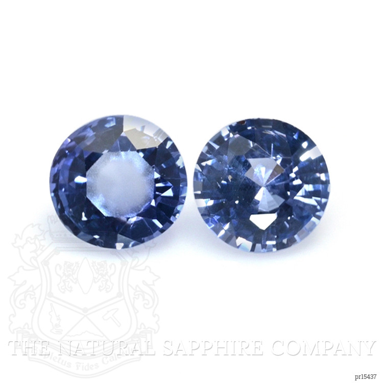 0.64 Ct.Tw. Blue Sapphire Pair from Ceylon (Sri Lanka)