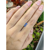 0.64&nbsp;Ct.Tw.Total Carat Weight Blue Sapphire Pair from Ceylon (Sri Lanka) Life Style