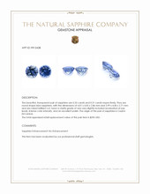 0.66 Ct.Tw.Total Carat Weight Blue Sapphire Pair from Ceylon (Sri Lanka) Appraisal