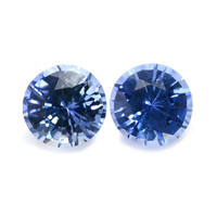 0.66&nbsp;Ct.Tw.Total Carat Weight Blue Sapphire Pair from Ceylon (Sri Lanka) Video