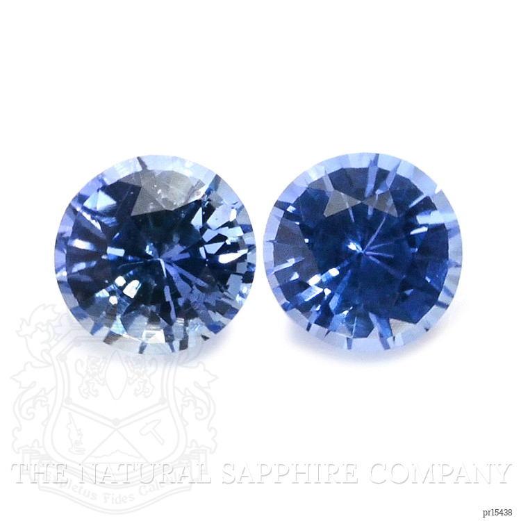 0.66 Ct.Tw. Blue Sapphire Pair from Ceylon (Sri Lanka)