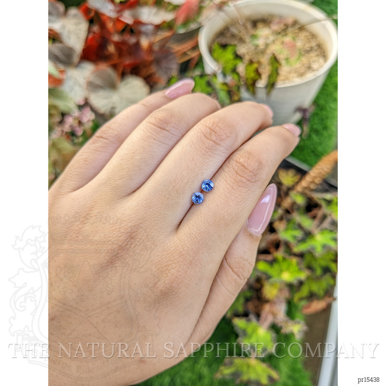 0.66 Ct.Tw. Blue Sapphire Pair from Ceylon (Sri Lanka)