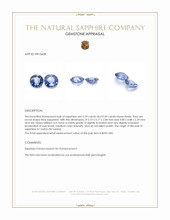 1.08&nbsp;Ct.Tw.Total Carat Weight Blue Sapphire Pair from Ceylon (Sri Lanka) Appraisal