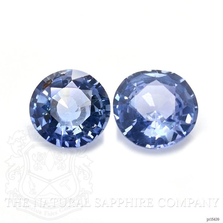 1.08 Ct.Tw. Blue Sapphire Pair from Ceylon (Sri Lanka)