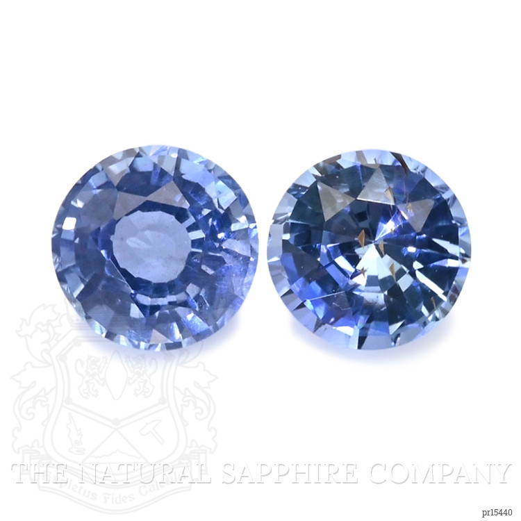0.68 Ct.Tw. Blue Sapphire Pair from Ceylon (Sri Lanka)