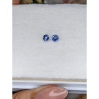 0.68&nbsp;Ct.Tw.Total Carat Weight Blue Sapphire Pair from Ceylon (Sri Lanka) Life Style