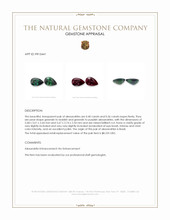 0.76&nbsp;Ct.Tw.Total Carat Weight Alexandrite Pair from Brazil Appraisal