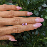 1.06&nbsp;Ct.Tw.Total Carat Weight Pink Sapphire Pair from Ceylon (Sri Lanka) Life Style