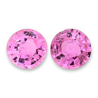 1.20&nbsp;Ct.Tw.Total Carat Weight Pink Sapphire Pair from Ceylon (Sri Lanka) Video